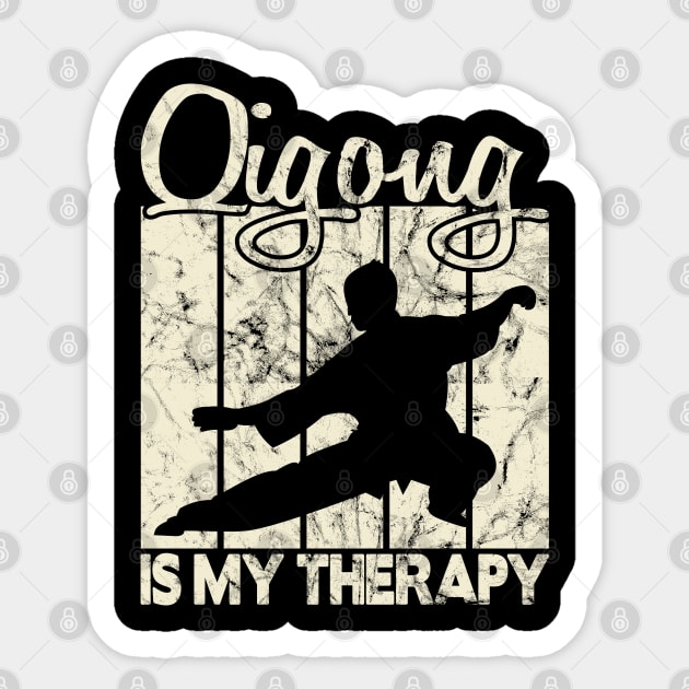 Qigong is my therapy Sticker by FromBerlinGift